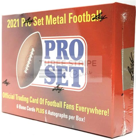 2021 leaf pro set metal football hobby box|2021 pro set metal football cards.